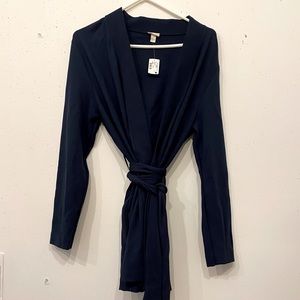 Hanro of Switzerland short luxury bathrobe/kimono